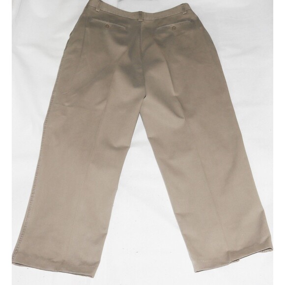 J Crew Giant Fit Mens Chino Pants Size 34 Beige Khaki 100% Cotton Tapered Preppy - Picture 4 of 14